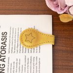 Spersonalizowany Zodiak Paw Print Serce Skórzany Magnetyczny Klips do Zakładek z Inicjałem Materiały do Czytania Prezent Urodzinowy dla Moli Książkowych Miłośników Książek