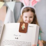 Personalisierte niedlichen Cartoon Mädchen magnetische Lesezeichen Clip mit Namen Ostern Geburtstag Geschenk für Buchliebhaber Bücherwurm