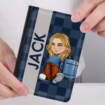 Henkilökohtainen Y2K Cartoon Character PU Nahka Passinhaltija nimi ja korttipaikat Travel Essential syntymäpäivälahja miehille naisille