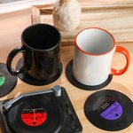 Sous-verre personnalisé de code de musique et de liste de lecture