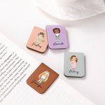 Personalisierte niedlichen Cartoon Mädchen magnetische Lesezeichen Clip mit Namen Ostern Geburtstag Geschenk für Buchliebhaber Bücherwurm