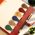 Spersonalizowany Zodiak Paw Print Serce Skórzany Magnetyczny Klips do Zakładek z Inicjałem Materiały do Czytania Prezent Urodzinowy dla Moli Książkowych Miłośników Książek
