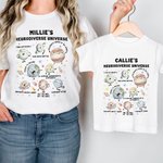 Gepersonaliseerd Autisme Bewustzijn Neurodiverse Universum 100% Katoenen T-shirt met Naam Wereld Autisme Dag Verjaardagscadeau voor Autisme Sped Leraar