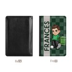 Henkilökohtainen Y2K Cartoon Character PU Nahka Passinhaltija nimi ja korttipaikat Travel Essential syntymäpäivälahja miehille naisille