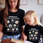 Gepersonaliseerd Autisme Bewustzijn Neurodiverse Universum 100% Katoenen T-shirt met Naam Wereld Autisme Dag Verjaardagscadeau voor Autisme Sped Leraar