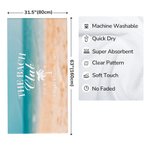 Personalizada The Bach Club Toalla de playa suave, absorbente y de secado rápido con el año y el lugar Vacaciones de verano Accesorios Regalo de cumpleaños para ella