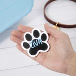 Personalisierte Multicolor 3D Hund Pfote Print Name Tasche Button Charm Zubehör für Bogg Geburtstag Geschenk für Hundeliebhaber