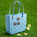 Personalisierte Multicolor 3D Hund Pfote Print Name Tasche Button Charm Zubehör für Bogg Geburtstag Geschenk für Hundeliebhaber