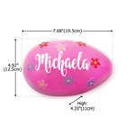 Fiori personalizzati Uovo di Pasqua Jumbo riempibile con nome Festa di Pasqua Regalo di caccia per ragazzi Ragazze