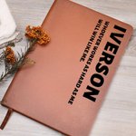 Personalisiertes Kunstleder Name Text Notebook mit 100 linierten Seiten Geburtstag Anerkennung Büro Geschenk für Kollegen Führungskräfte