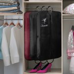 Henkilökohtainen Glitter Dancing Girl Design Vedenpitävä roikkuu vaatteet laukku nimi Päivittäinen koulutus harjoitukset Travel Accessory lahja tyttö tanssijat