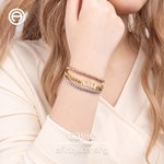 Bracelet personnalisé de lettres grecques en perles Réunion de sororité Cadeau d'anniversaire pour les sœurs | Callie × Affinity Licensing