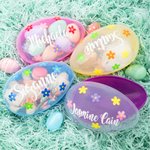 Fiori personalizzati Uovo di Pasqua Jumbo riempibile con nome Festa di Pasqua Regalo di caccia per ragazzi Ragazze