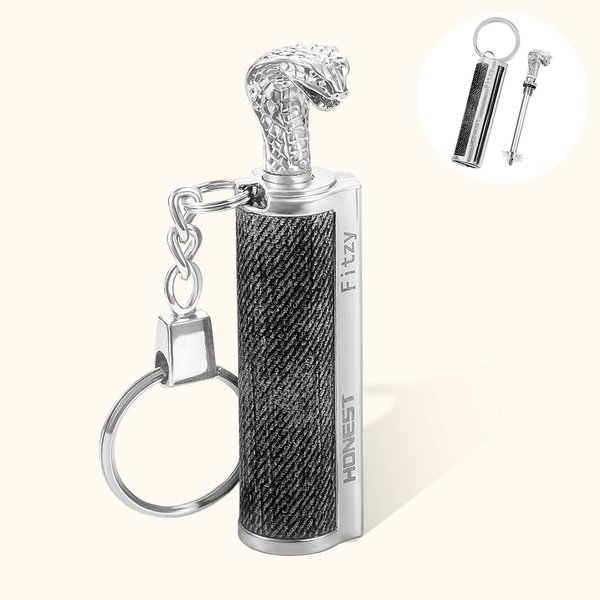 Personalised Dragon's Breath Immortal Lighter Fire Starter Permanent Match Keychain Birthday Halloween Gift for Men