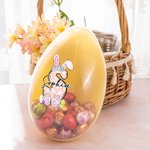 Personalisierte niedliche Osterhasenohren Eier Initiale füllbare Ostereier mit Namen Ostern Party Favor Geschenk für Jungen Mädchen