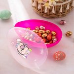 Personalisierte niedliche Osterhasenohren Eier Initiale füllbare Ostereier mit Namen Ostern Party Favor Geschenk für Jungen Mädchen