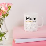 Personalisierte Cartoon-Charakter Fünf-Sterne-Rezension 11oz 15oz keramische Kaffeetasse mit Namen Muttertag Geburtstag Geschenk für Mama