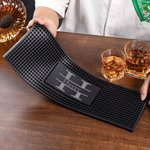 Personlig minimalistisk sklisikker barmatte drikkeunderlag med graveringstekst Hjemmebarinnredning Bursdagsgave til bartendere Cocktailelskere