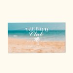 Personalizada The Bach Club Toalla de playa suave, absorbente y de secado rápido con el año y el lugar Vacaciones de verano Accesorios Regalo de cumpleaños para ella