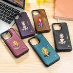 Etui de téléphone à rabat personnalisé avec porte-cartes et blocage RFID Cadeau d'anniversaire pour femmes et amis