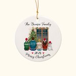 Personalized Ceramic Family Members Ornament Merry Christmas Gfit for Family