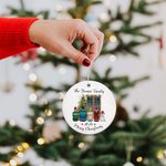 Personalized Ceramic Family Members Ornament Merry Christmas Gfit for Family