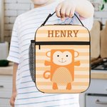 Gepersonaliseerde Schattige Cartoon Dieren Hond Kat Waterdichte Geïsoleerde Lunchtas met Naam Draagbaar Picknickwerk Terug naar School Geschenk voor Kinderen Familie