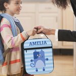 Gepersonaliseerde Schattige Cartoon Dieren Hond Kat Waterdichte Geïsoleerde Lunchtas met Naam Draagbaar Picknickwerk Terug naar School Geschenk voor Kinderen Familie