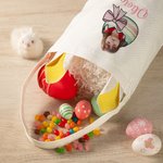 Personalisierte Niedliche Hasenohr Eimer Tasche mit Gebrochene-Eierschale-Foto-Design Griff und Namen Party Ostereiersuche Geschenk für Kinder