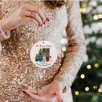 Personalized Ceramic Family Members Ornament Merry Christmas Gfit for Family