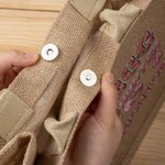 Personalisierte niedliche Hase Ostereierjäger wiederverwendbare Jute Tragetasche mit Namen Party Favor Ostern Jagd Geschenk für Jungen Mädchen