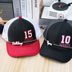 Personalized Multicolor School Spirit Hat Chain with Name Back to School Sports Team Birthday Gift for Student