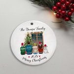 Personalized Ceramic Family Members Ornament Merry Christmas Gfit for Family