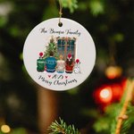 Personalized Ceramic Family Members Ornament Merry Christmas Gfit for Family