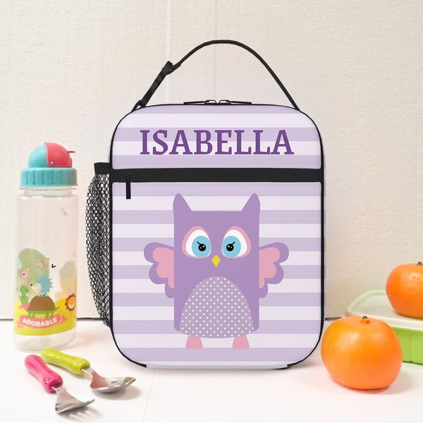 Personalized Cute Cartoon Animal Dog Cat Waterproof Insulated Lunch Bag with Name Portable Picnic Work Back to School Gift for Kids Family