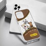 Personalisierte Haustier Thema TPU Slim Phone Case mit Namen und Paw Prints Geschenk für Hund Katze Liebhaber
