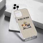 Personalisierte ich regiere das Haus Haustier Thema TPU schlanke Handyhülle mit Namen und Krone Geschenk für Hund Katze Liebhaber