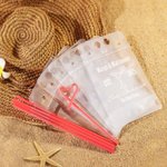 Lot de 5 Pochettes à Boissons Personnalisées avec Texte Pochettes 500ml avec Paille Cadeau Mariage Enterrement de Vie pour Mariée Demoiselle d'Honneur