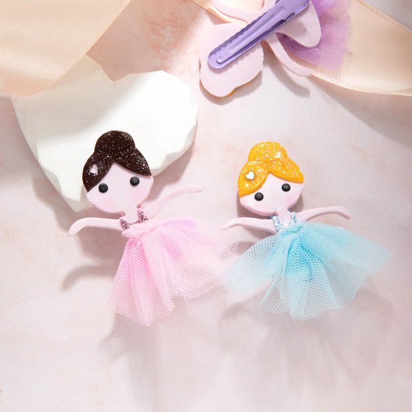 Personalized Cute Handmade Ballerina Doll Alligator Clip Hair Accessory Birthday Gift for Ballerina Girl