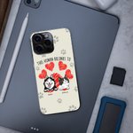 Gepersonaliseerd This Human Belongs to Cute Pet TPU Slank Telefoon Hoesje met Naam en Pootafdruk Hart Cadeau voor Honden Kat Liefhebbers