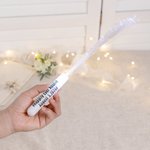 Gepersonaliseerde Draagbare White Glow Fiber Sticks met Tekst Vervangbare Vuurwerk Wedding Party Concert Gift voor de Newlyweds Vrienden