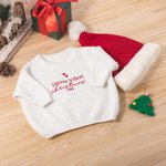 Maglione e cappello di Natale personalizzati con nome regalo di primo Natale ideale per neonati
