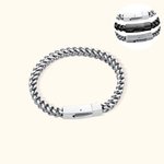 Personalisierte Titanium Stahl Armbänder Kette Armband für ihn Geschenk für Boyfriend