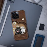 Personalizzato Pet In the Love Heart TPU Slim Phone Case con nome e Daisy Butterfly Element Regalo per gli amanti dei cani e dei gatti
