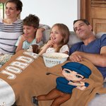 Personalisierte Golf Sport Cartoon Charakter weiche Decke mit Namen und Nummer Geburtstag Club Home Decor Geschenk für Golfer Golfspieler
