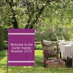 Personalisierte einfache doppelseitigen Text Gartenfahne Multicolor Hof Veranda Dekoration im Freien Housewarming Urlaub Geschenk für Familie Freund