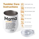 Personalisierte 5-Sterne-Rezension 12oz Name Wein Becher mit Deckel Muttertag Geburtstag Geschenk für Mama