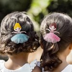 Personalised Cute Handmade Ballerina Doll Alligator Clip Hair Accessory Birthday Gift for Ballerina Girl