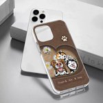 Personalizzato Pet In the Love Heart TPU Slim Phone Case con nome e Daisy Butterfly Element Regalo per gli amanti dei cani e dei gatti