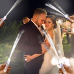 Gepersonaliseerde Draagbare White Glow Fiber Sticks met Tekst Vervangbare Vuurwerk Wedding Party Concert Gift voor de Newlyweds Vrienden